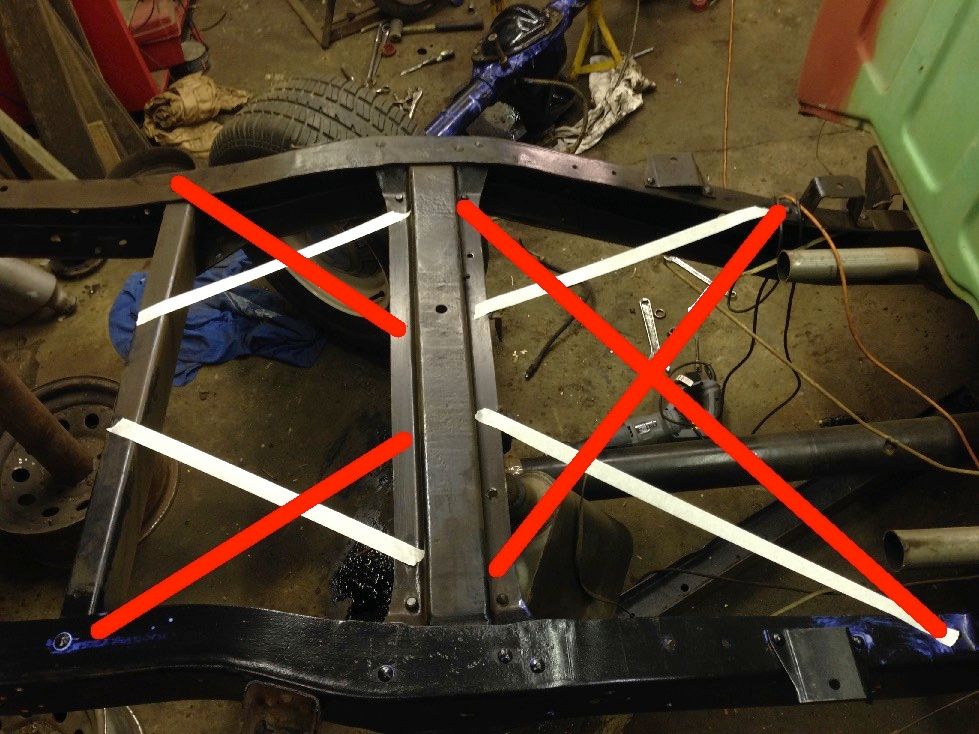 Triangulating chassis to prevent twist. Thoughts and advice? Retro Rides